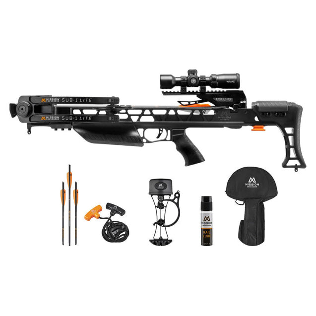 Mission Sub-1 Lite Crossbow Pro-Kit Black With 5x32 Illuminated scope
